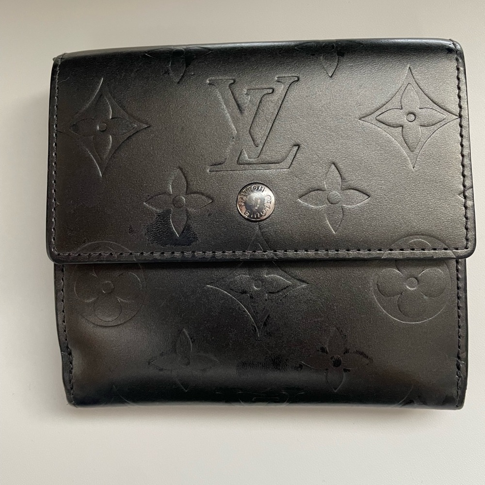 LOUIS VUITTON MATTE MONOGRAM WALLET